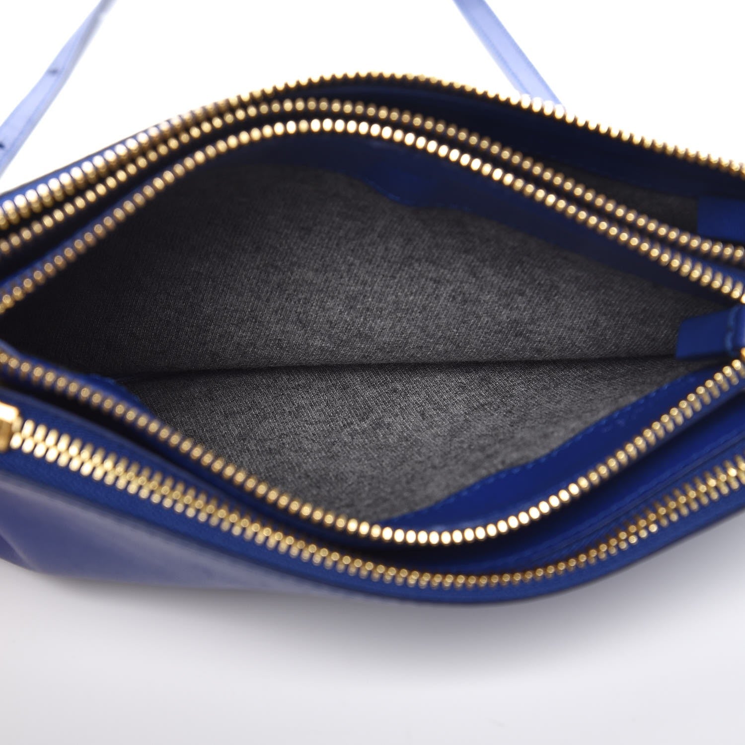 Celine Lambskin Small Trio Crossbody Bag Indigo 5 of 11