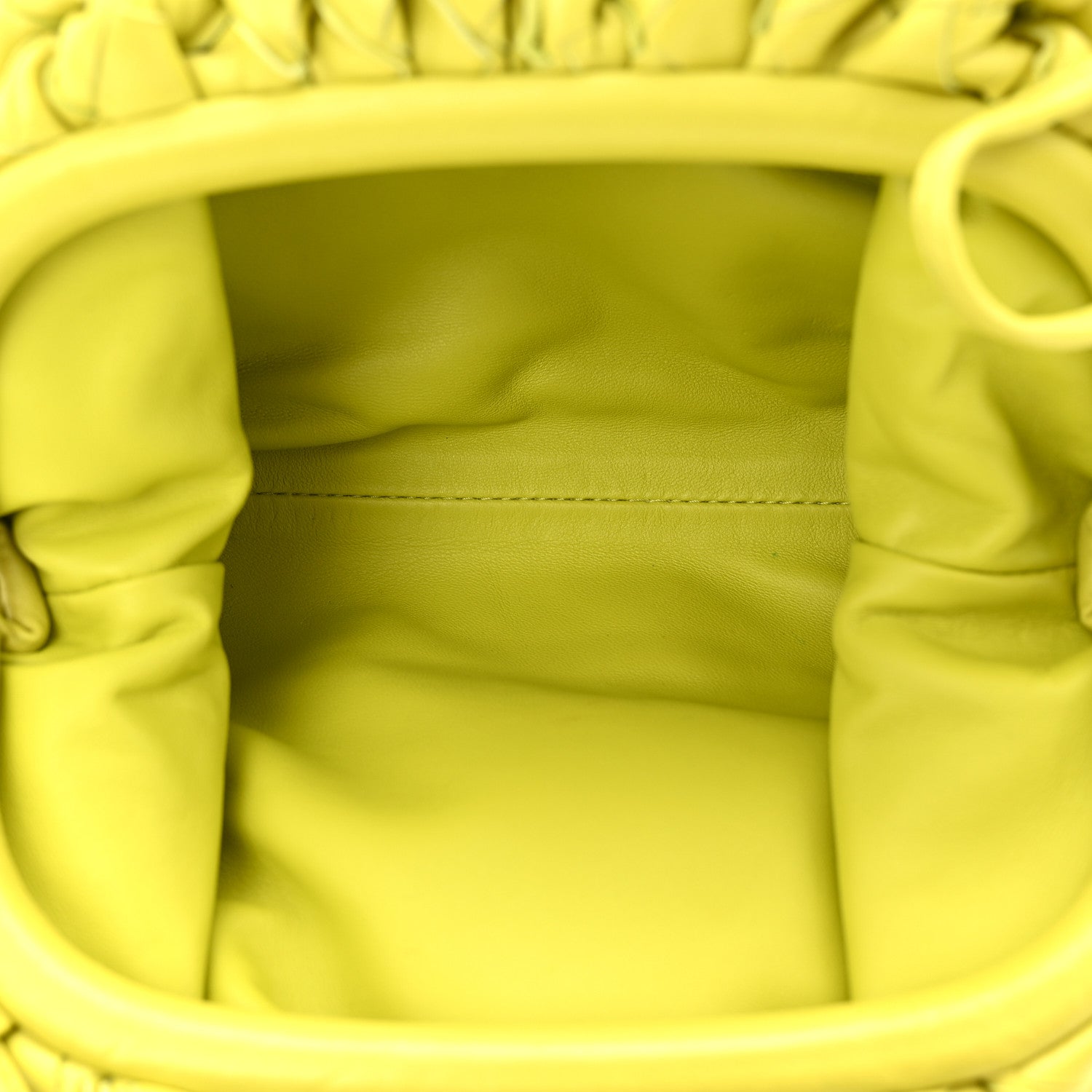 Bottega Veneta Nappa Intrecciato The Mini Pouch Kiwi 1781619