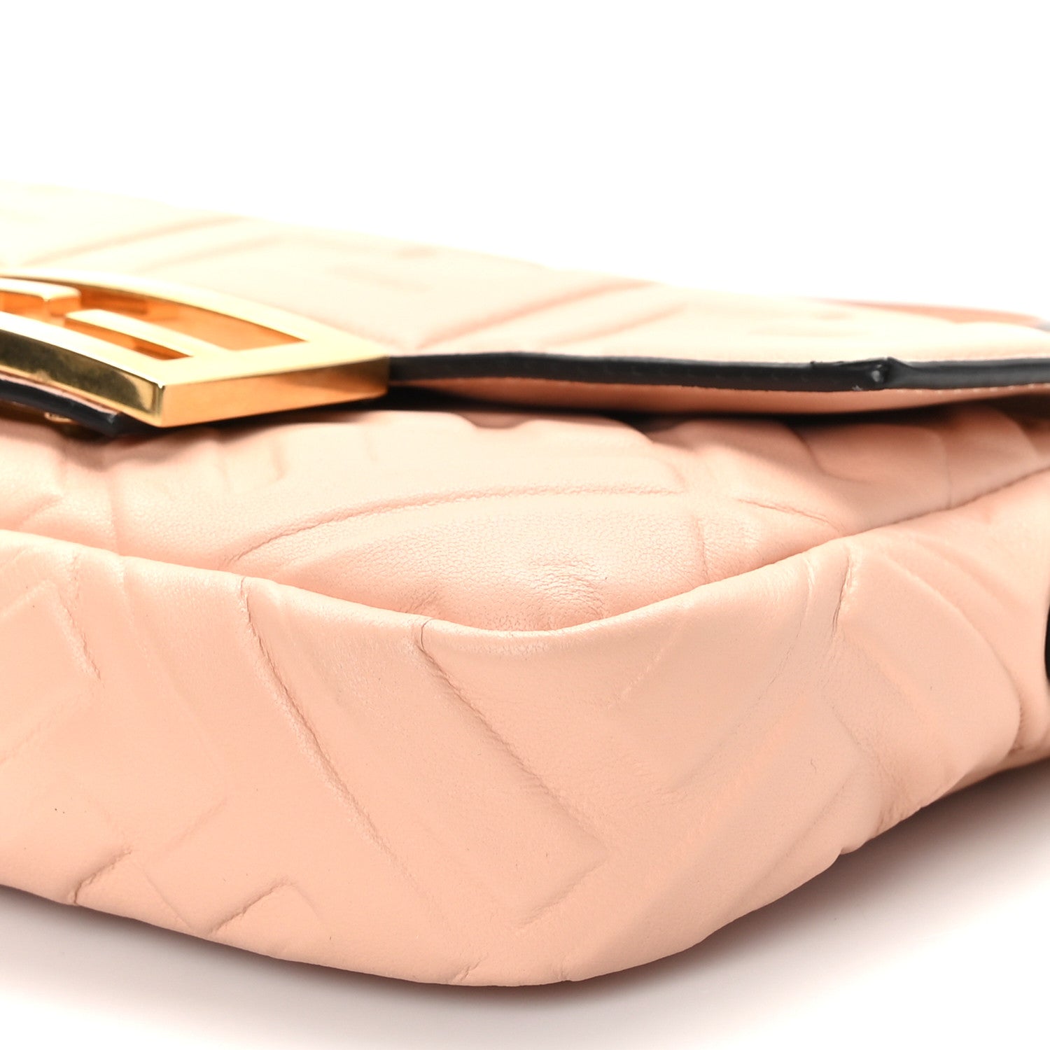 Fendi Nappa FF 1974 Embossed Mini Baguette Light Rose 9 of 9