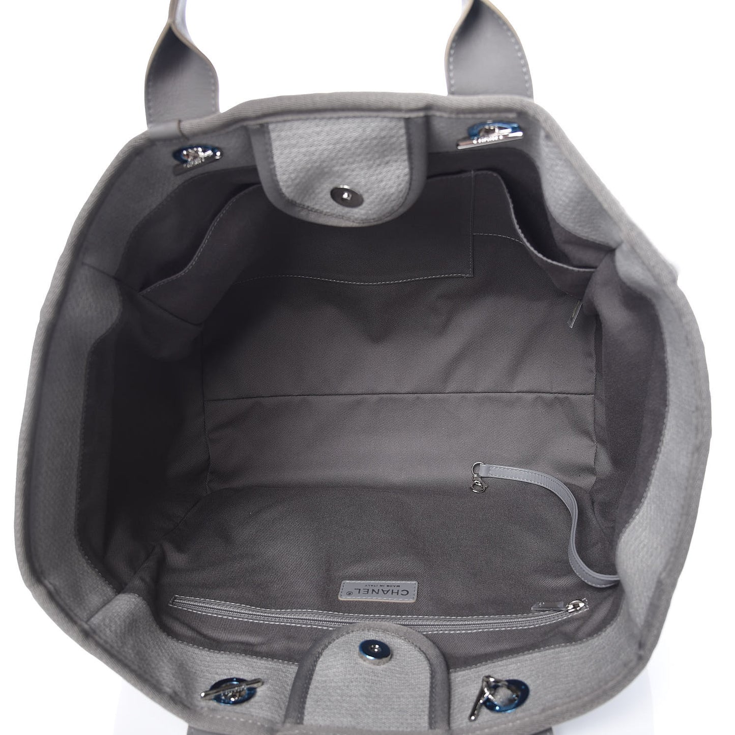 Canvas Large Deauville Tote Grey