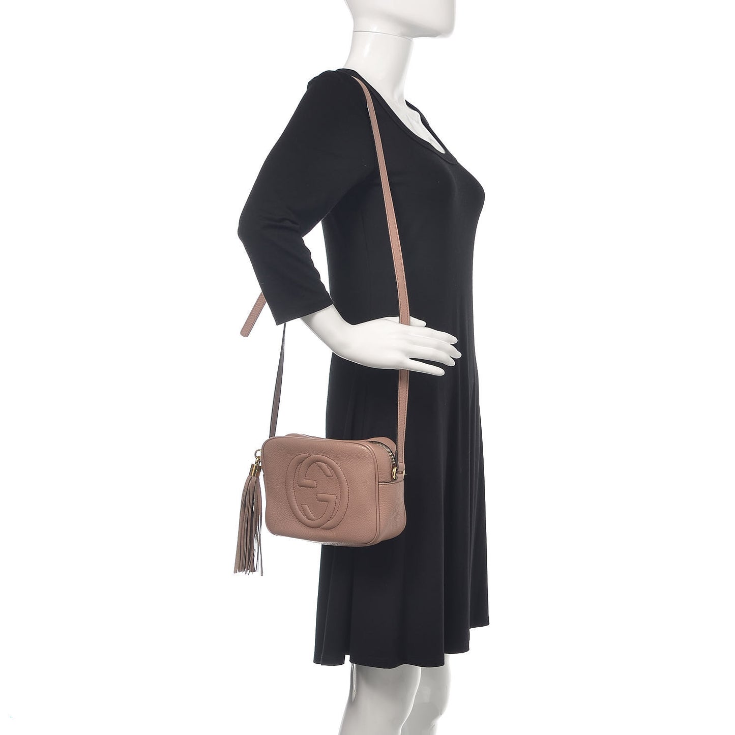 Cellarius Calfskin Small Soho Disco Bag Dark Cipria