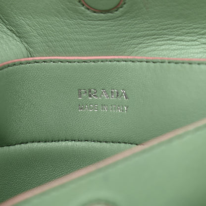 Prada Saffiano Cuir Medium Double Bag Orchidea Acquamarina 6 of 15