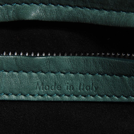 Celine Calfskin Medium Phantom Luggage Emerald Green 7 of 20