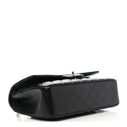 Chanel Lambskin Quilted Medium Double Flap Black 3 of 6