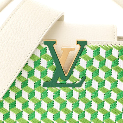 Louis Vuitton Taurillon Braided Capucines Mini Vert 8 of 10