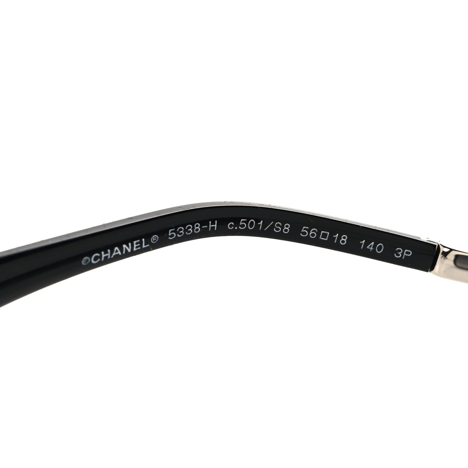 Chanel Acetate Pearl Polarized Winter Butterfly Sunglasses 5338-H-A Black 5 of 7