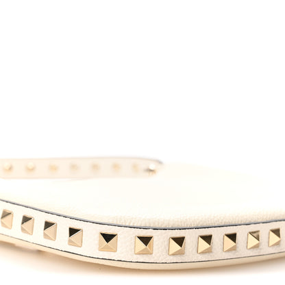 Valentino Garavani Grainy Calfskin Mini Rockstud Hobo Ivory 8 of 10