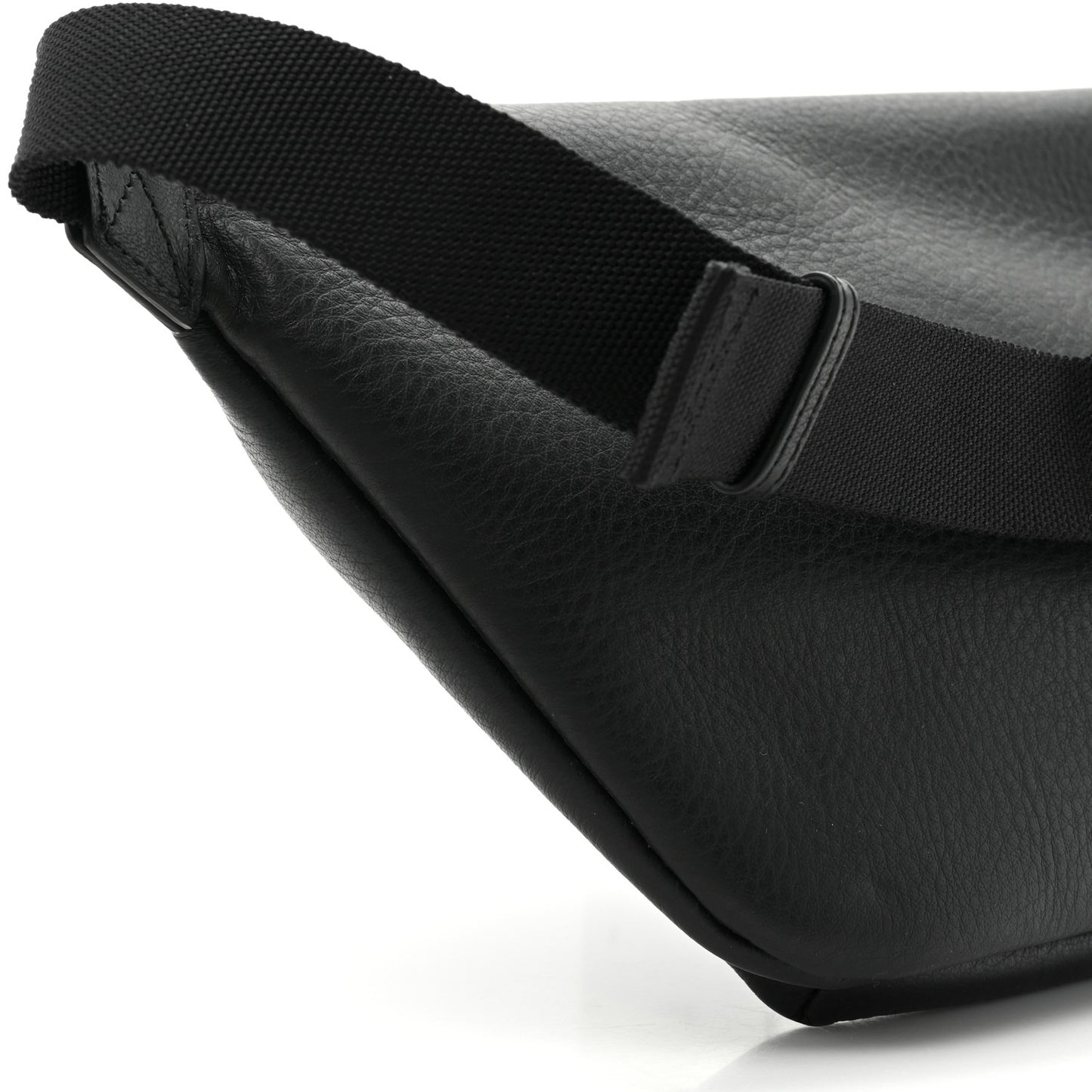 Smooth Calfskin Logo Large Everyday Beltpack Black White