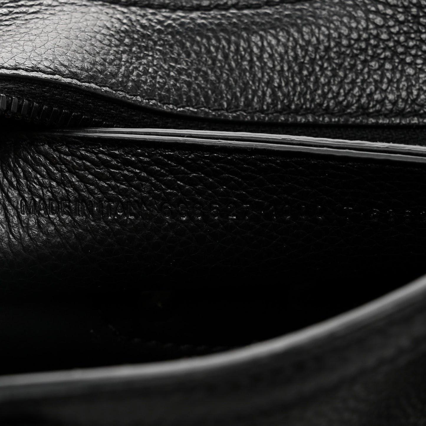 Grained Calfskin Neo Classic Black Hardware Nano City Crossbody Black