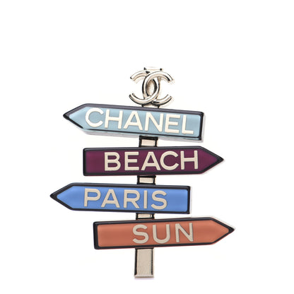 Chanel Resin By The Sea Sign Brooch Multicolor 1 of 8