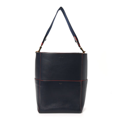 Celine Supersoft Calfskin Sangle Bucket Bag Navy 1 of 12