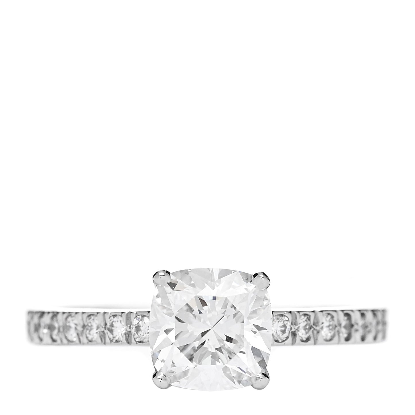 Platinum Diamond 1.20ct Novo Cushion Cut Engagement Ring 52 6