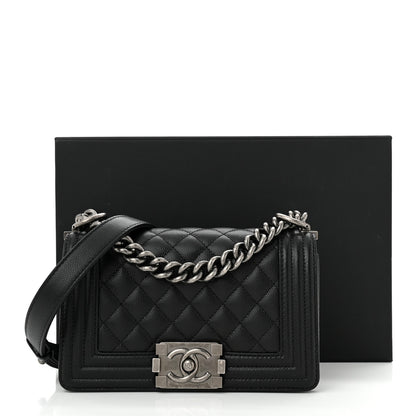 Chanel Caviar Quilted Small Boy Flap Black 12 of 12