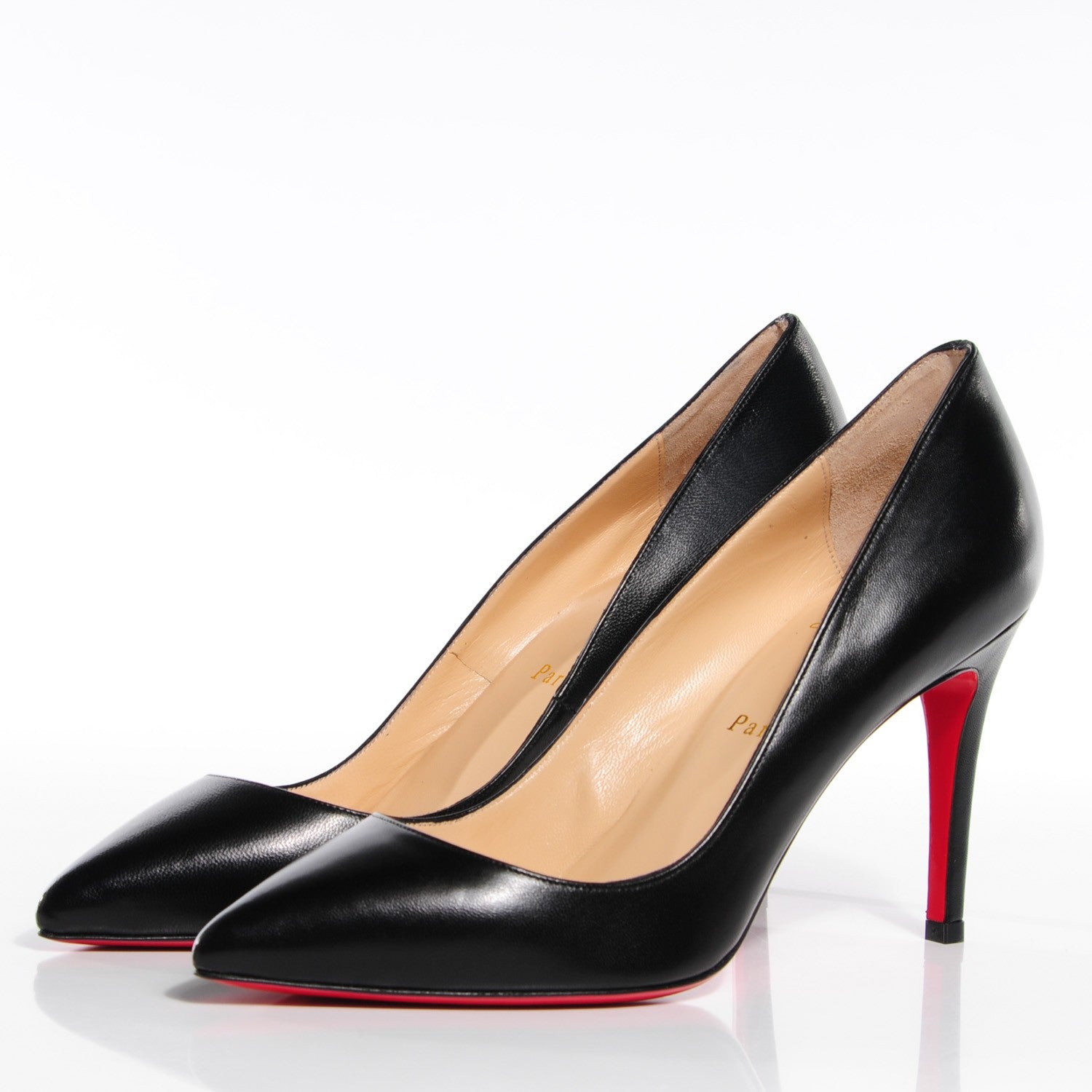 Christian Louboutin Kid Pigalle 85 Pumps 38 Black 3 of 7
