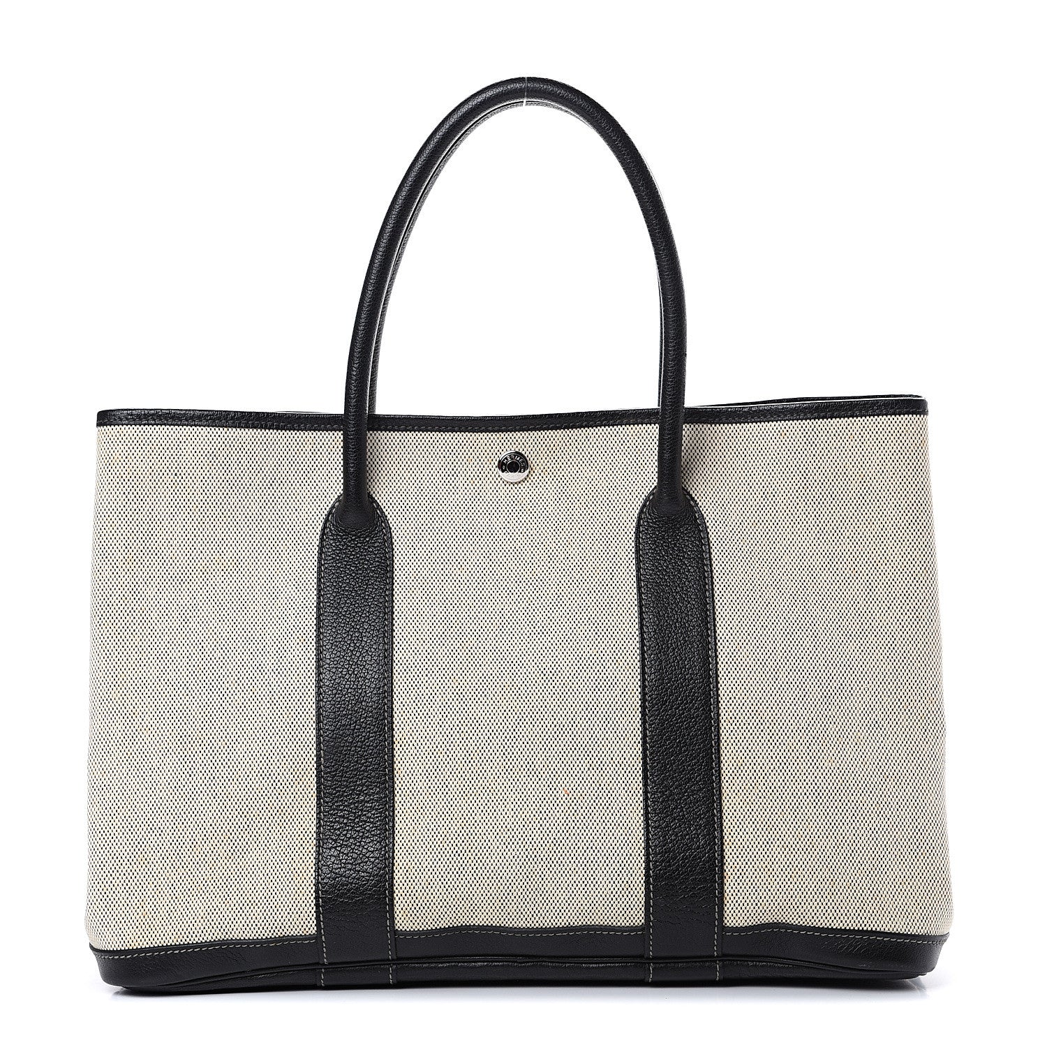 Hermes Buffle Skipper Toile Garden Party 36 MM Tote Black 1 of 11