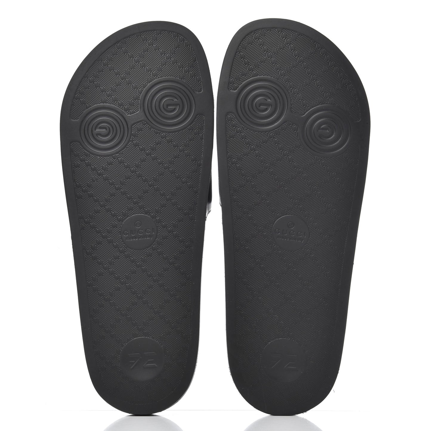 Nappa Original Gucci Mens Slide Sandals 8 Black