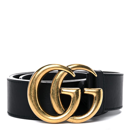 Gucci Calfskin Double G 40mm Belt 80 32 Black 1 of 9