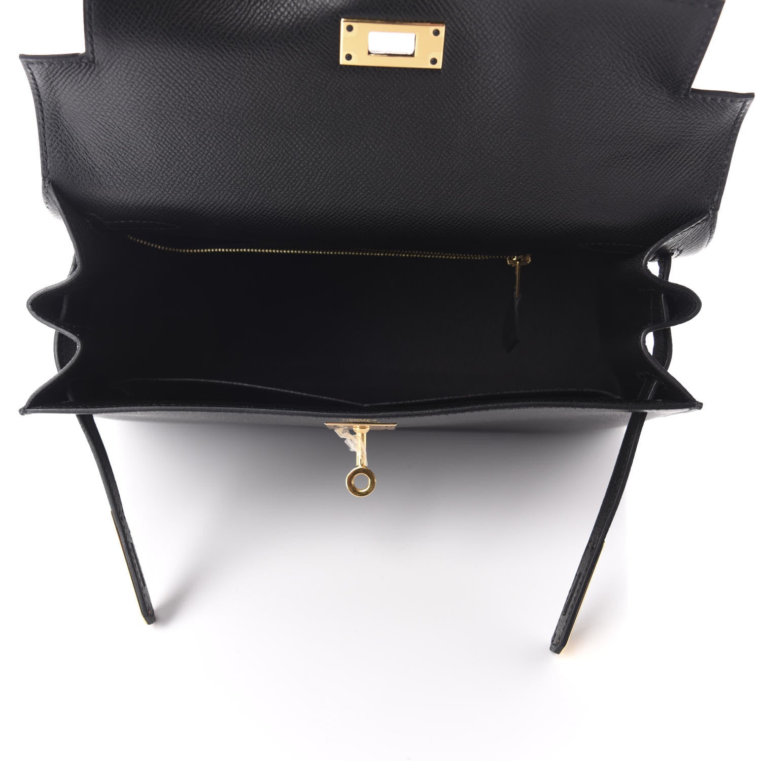 Hermes Epsom Kelly Sellier 28 Black 5 of 11