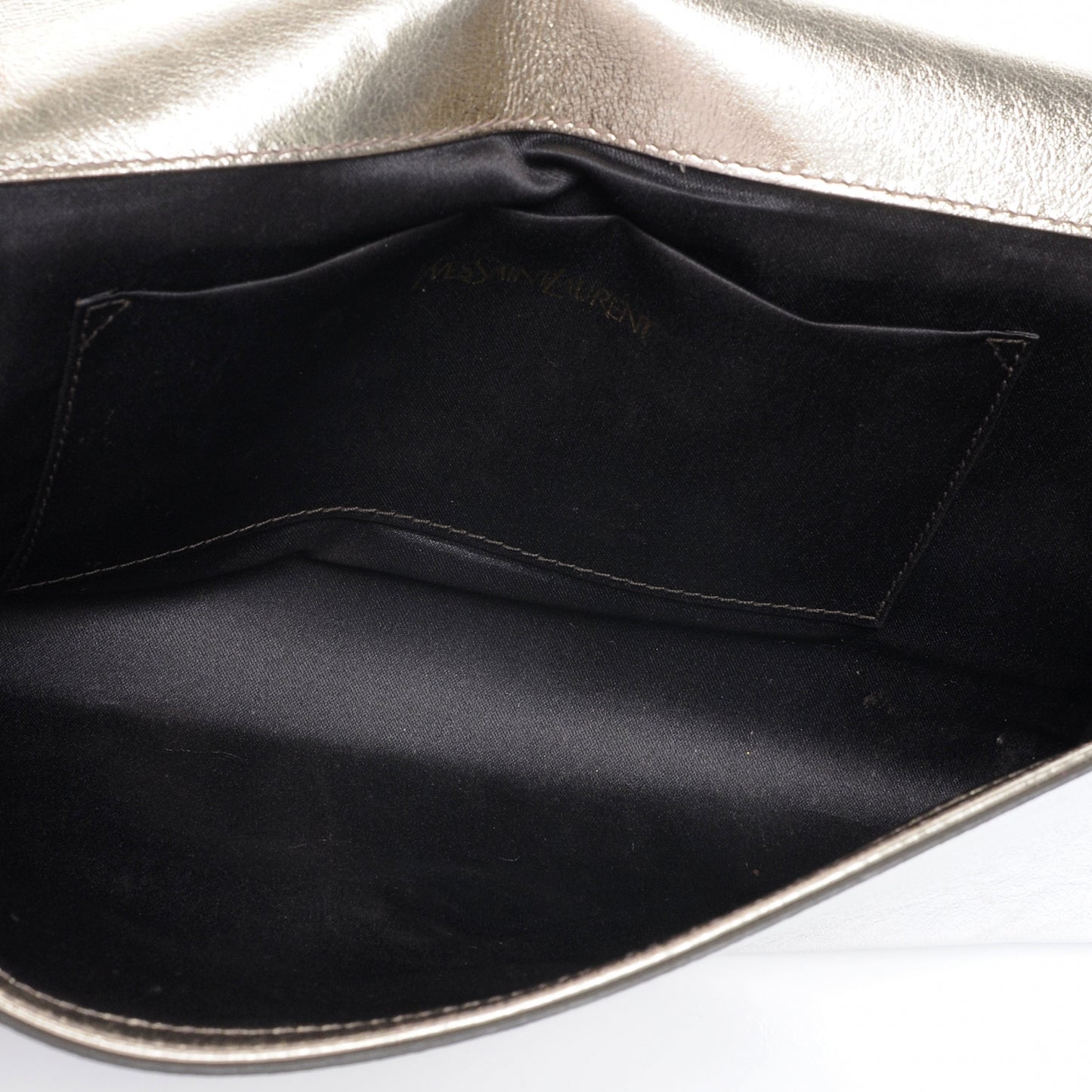 Metallic Belle de Jour Clutch Silver