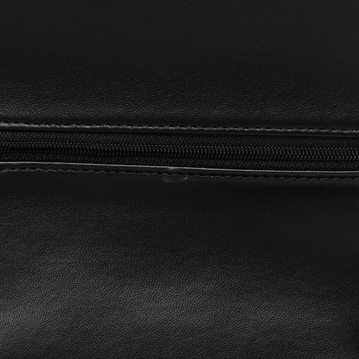 Lambskin Quilted Jumbo Double Flap Black