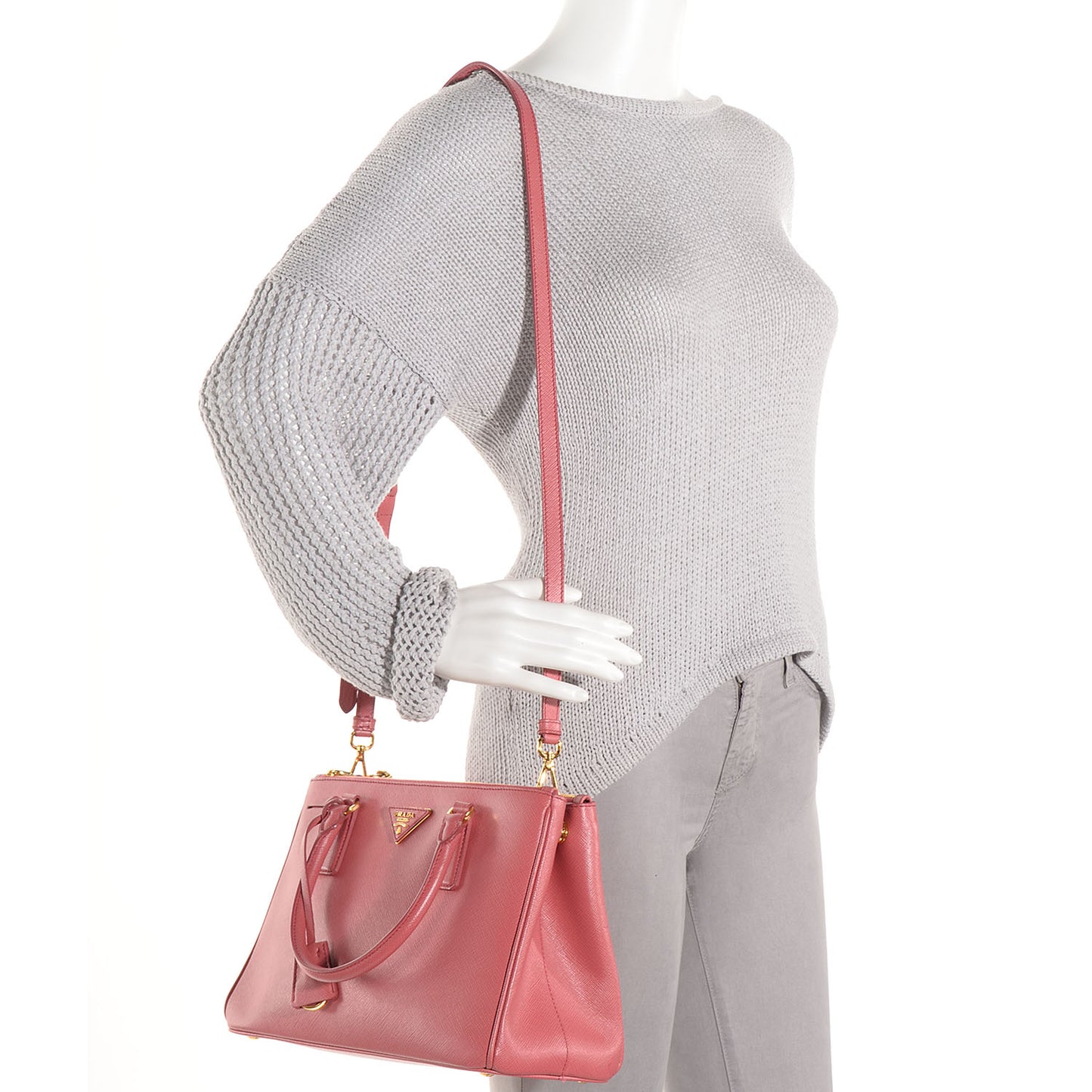 Saffiano Lux Small Double Zip Tote Tamaris