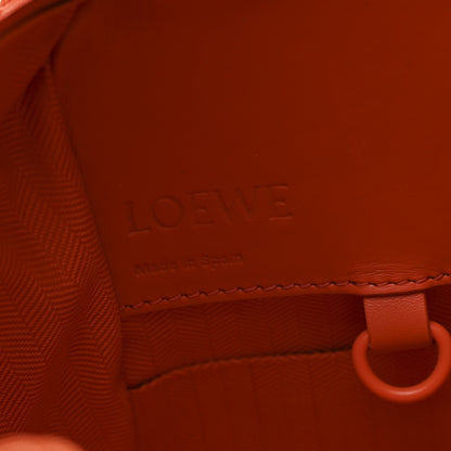 Loewe Satin Calfskin Compact Hammock Shoulder Bag Orange 6 of 10