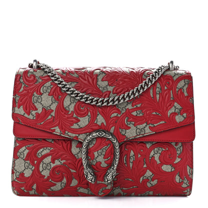 Gucci GG Supreme Monogram Arabesque Medium Dionysus Shoulder Bag Hibiscus Red 1 of 11