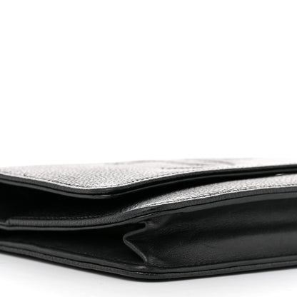 Chanel Caviar Timeless CC Wallet On Chain WOC Black 10 of 12