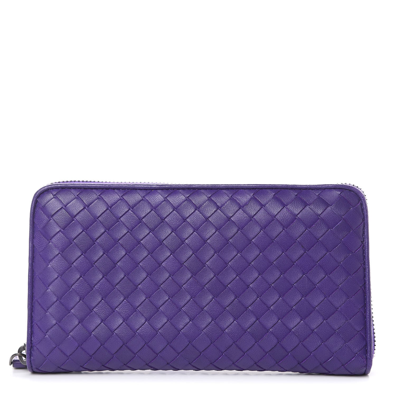 Bottega Veneta Nappa Intrecciato Zip Around Wallet Anemone 1 of 10