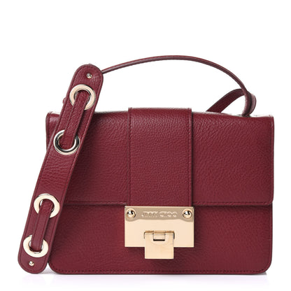 Jimmy Choo Grainy Pebbled Calfskin Rebel Crossbody Bag Pomerol 1 of 10