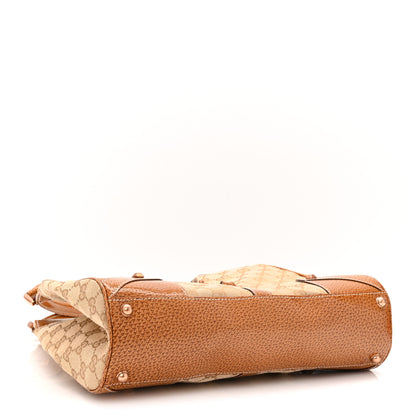 Gucci Monogram Calfskin Large Bardot Shoulder Bag Light Brown 4 of 10