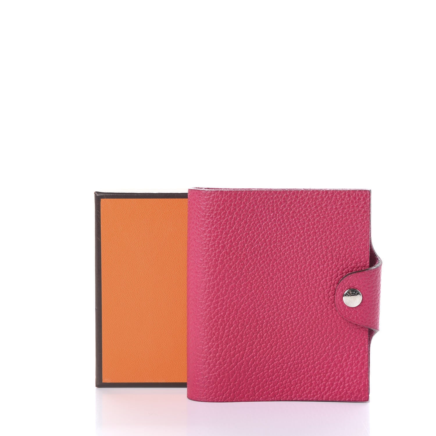 Hermes Togo Ulysse Mini Notebook Rose Shocking 10 of 10