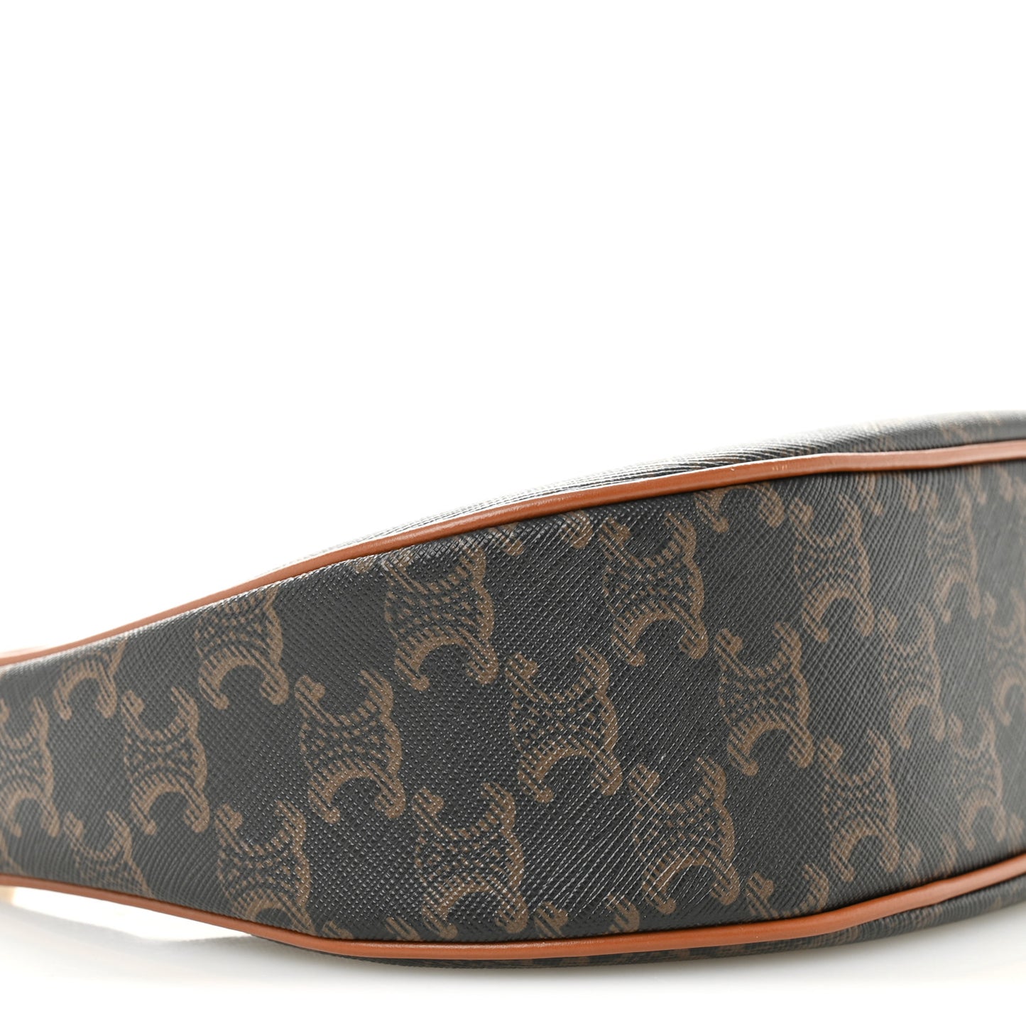 Triomphe Canvas Calfskin Ava Shoulder Bag Tan