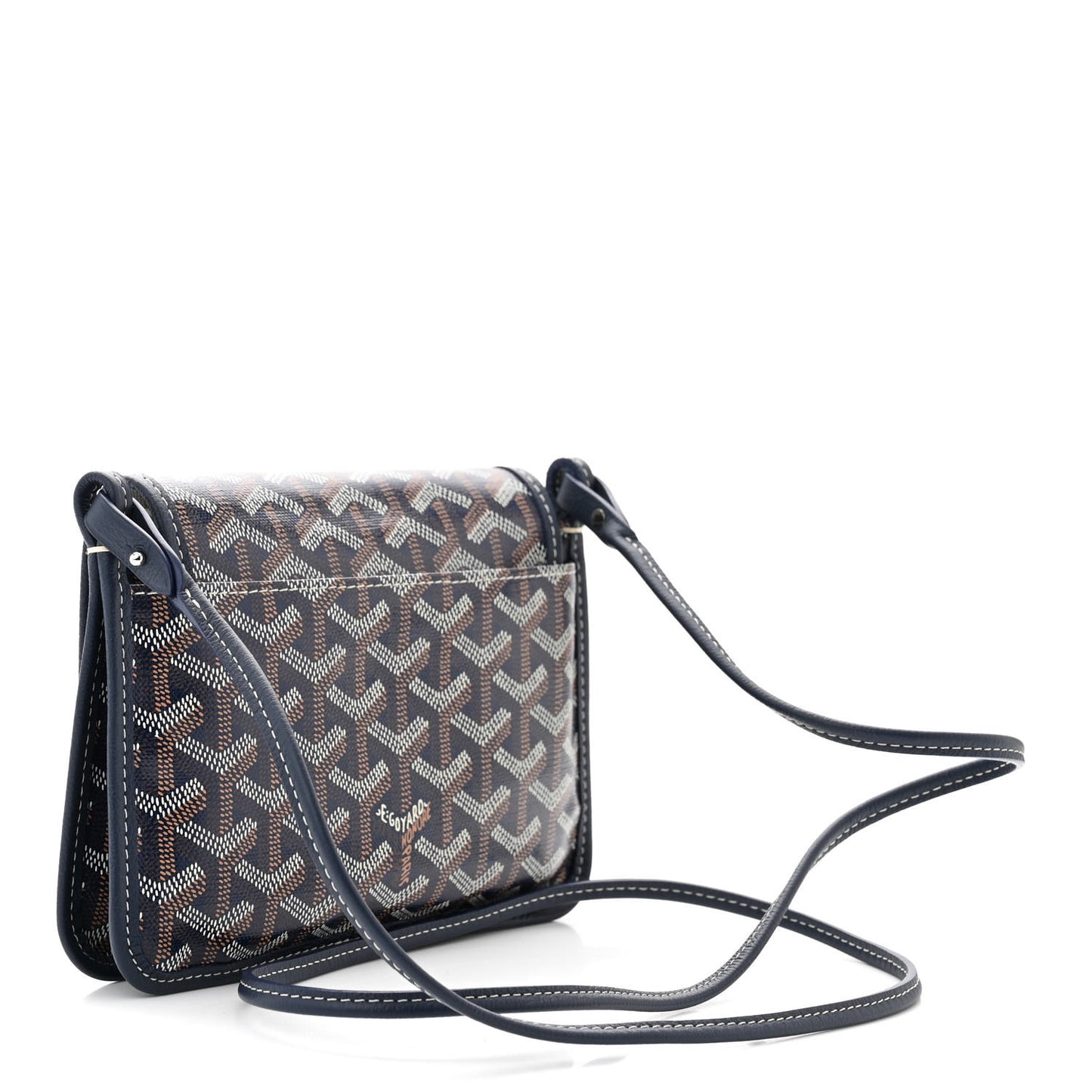 Goyardine Plumet Wallet Clutch Navy