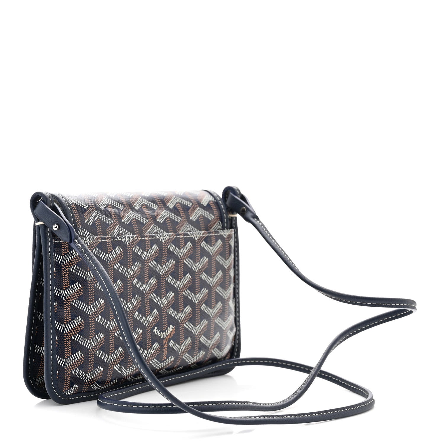 Goyard Goyardine Plumet Wallet Clutch Navy 3 of 11