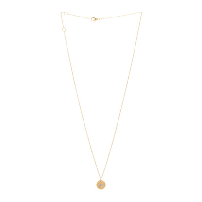 David Yurman 18K Yellow Gold Diamond Initial K Charm Pendant Necklace 3 of 5