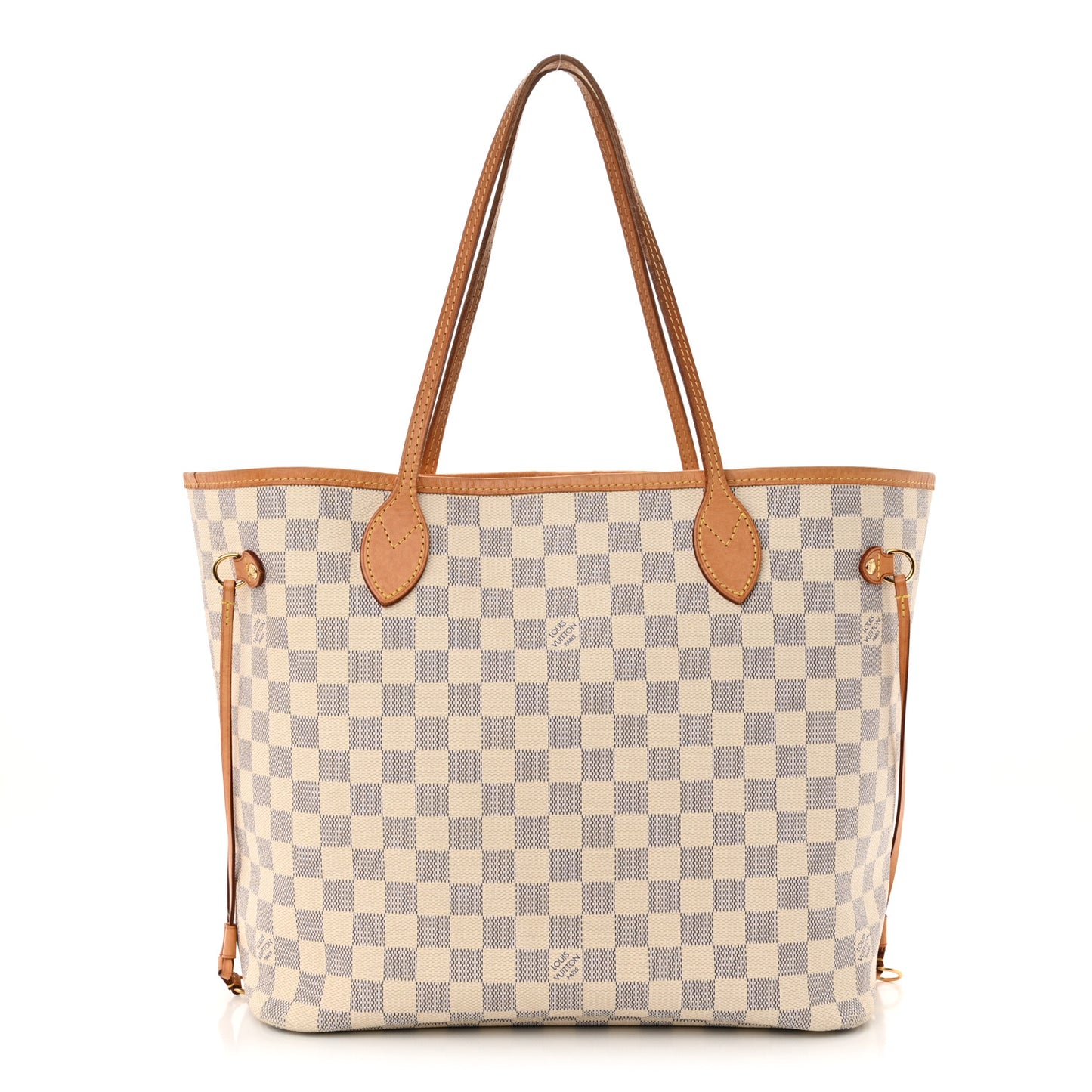 Damier Azur Neo Neverfull MM Rose Ballerine