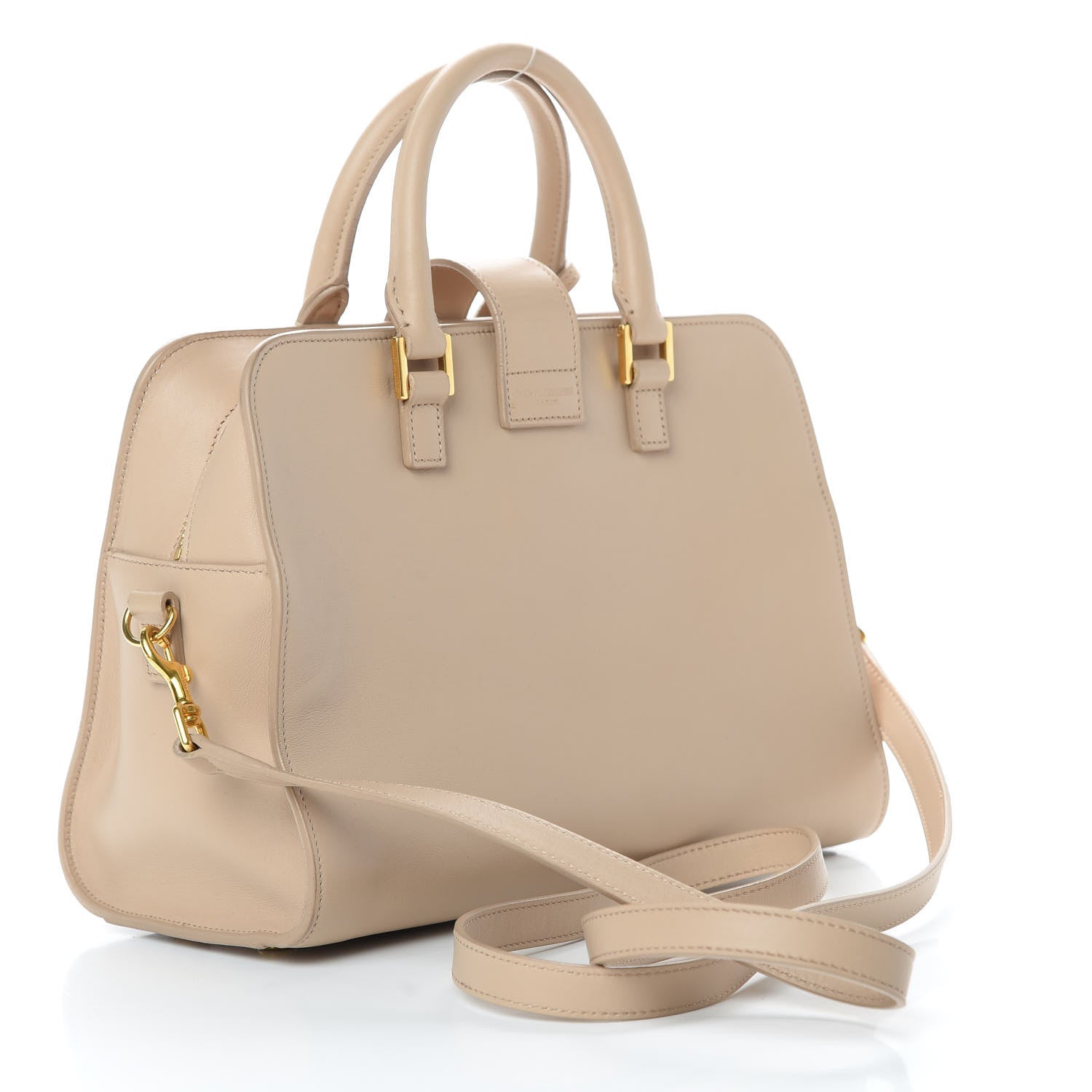 Saint Laurent Calfskin Monogram Baby Cabas Beige 4 of 12