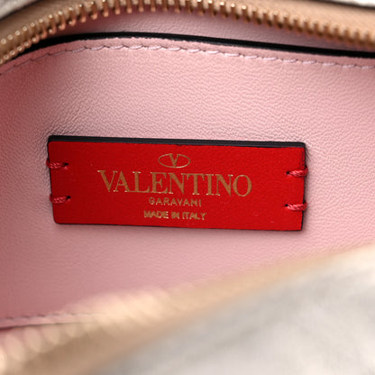 Valentino Garavani Metallic Calfskin Rockstud Camera Crossbody Bag Gold 5 of 7