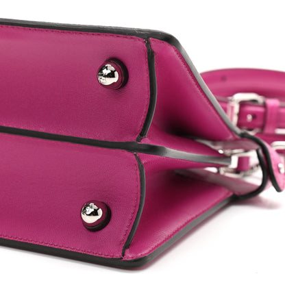 Fendi Shiny Nappa Petite Peekaboo I SEE U Satchel Magenta 9 of 9