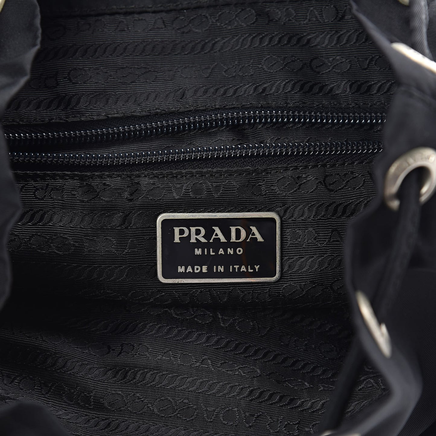 Tessuto Nylon Vela Small Backpack Black