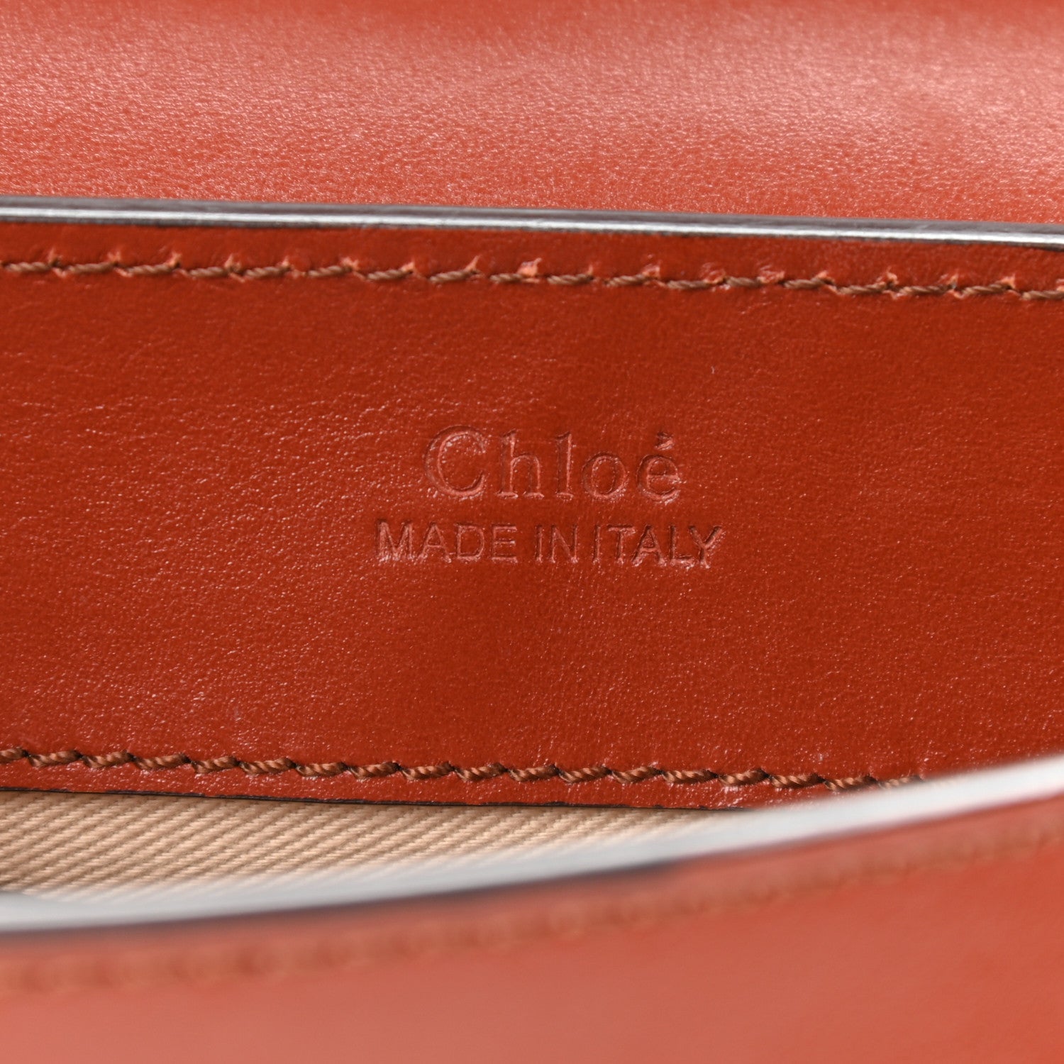 Chloe Calfskin Suede C Belt Bag Sepia Brown 8 of 8