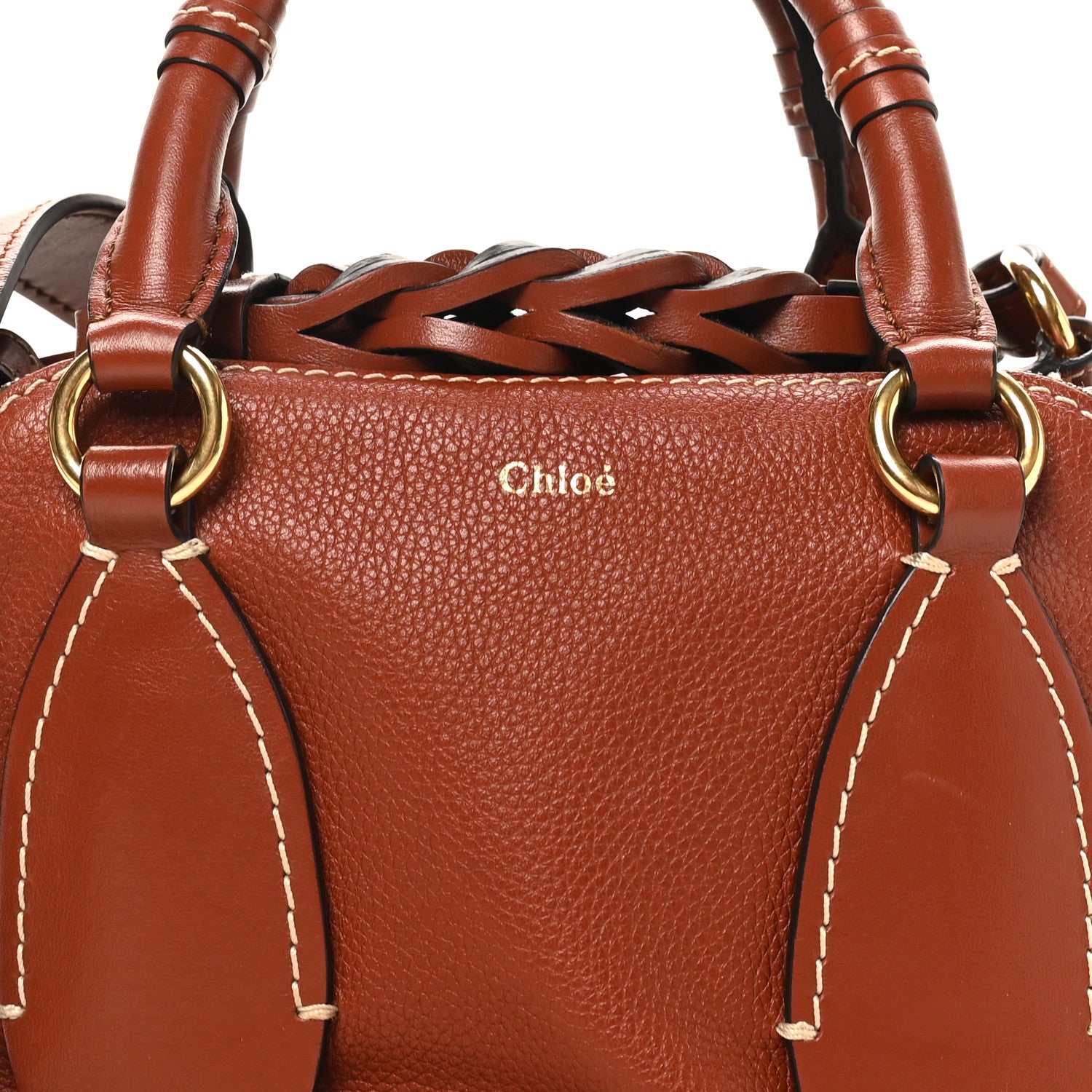 Chloe Calfskin Small Daria Sepia Brown 7 of 9