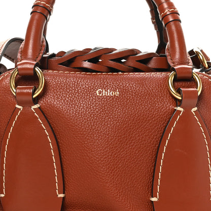 Chloe Calfskin Small Daria Sepia Brown 7 of 9