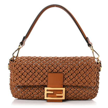 Fendi Crochet Baguette Caramello 2 of 18