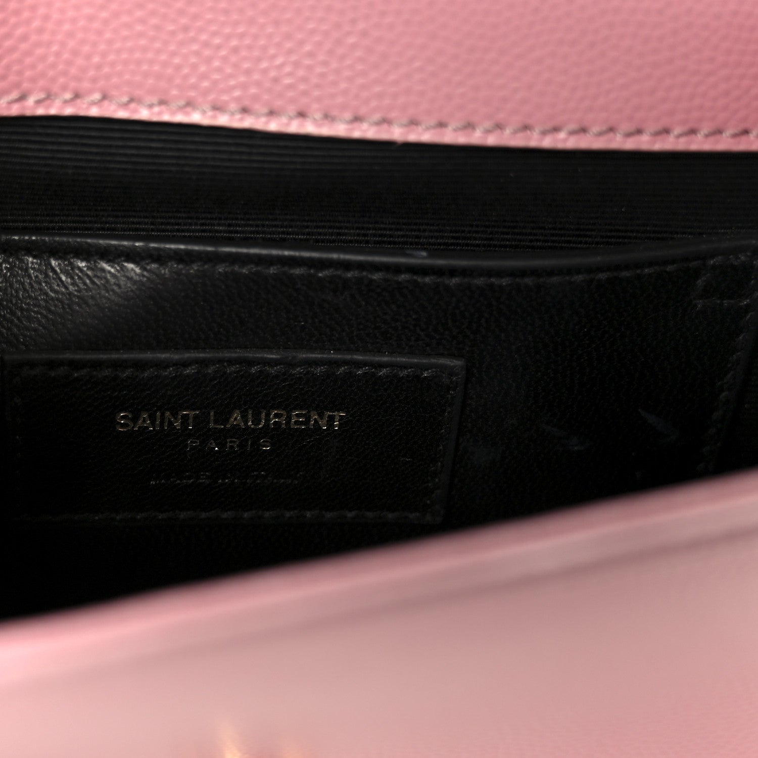Saint Laurent Grain De Poudre Small Monogram Kate Satchel Dark Rose 7 of 11