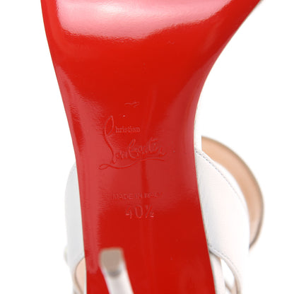Christian Louboutin Nappa Multipot 100 Sandals 40.5 Snow White 6 of 8