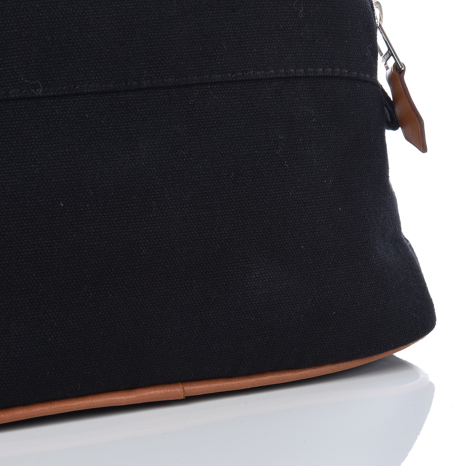 Hermes Cotton Canvas Mini Bolide Travel Cosmetic Pouch Black 8 of 9