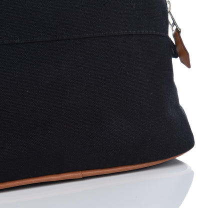 Hermes Cotton Canvas Mini Bolide Travel Cosmetic Pouch Black 8 of 9