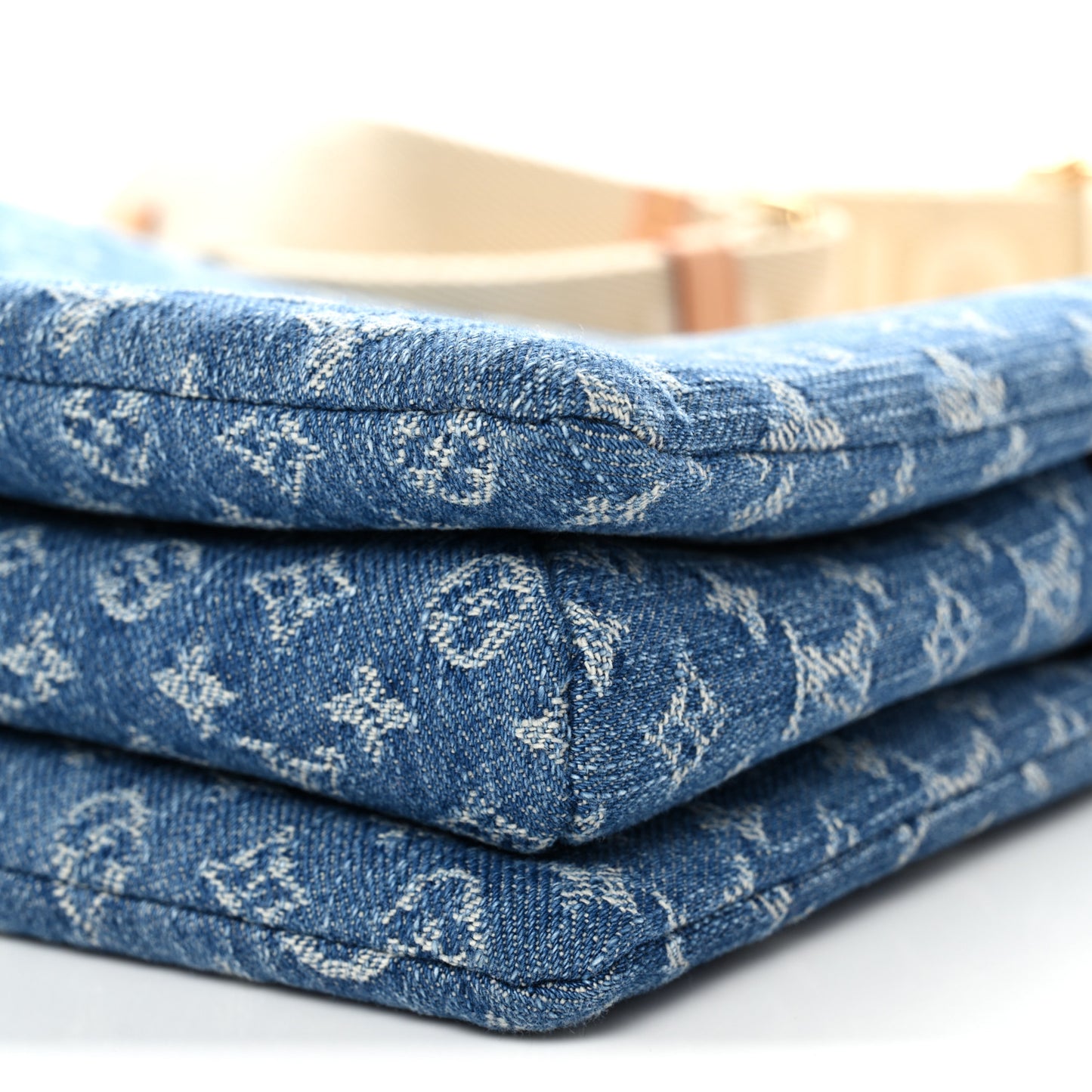 Monogram Denim Coussin PM  Blue